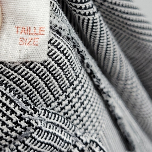 Lana Lee Womens Black and White Herringbone High Waist Buissness Pants Size 16 - Picture 11 of 13